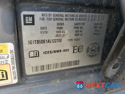 Zdjęcie 13 z 13 samochodu: 2010 CHEVROLET AVEO LS VIN:3G1TB5DE1AL122700 - miniatura