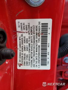 Zdjęcie 13 z 13 samochodu: 2019 HONDA CIVIC LX VIN:2HGFC2F69KH535580 - miniatura