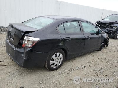 Trzecie zdjęcie samochodu z tyłu: 2012 HONDA CIVIC LX VIN:2HGFB2F55CH554655 - miniatura