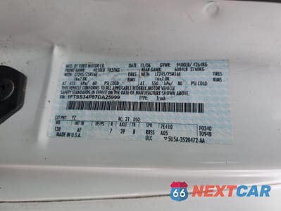 Zdjęcie 12 z 12 samochodu: 2007 FORD ECONOLINE E350 SUPER DUTY VAN VIN:1FTSS34P87DA25999 - miniatura