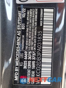 Zdjęcie 15 z 15 samochodu: 2023 MERCEDES-BENZ EQS SEDAN 450+ VIN:W1KCG2DB3PA031835 - miniatura