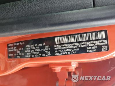 Zdjęcie 13 z 13 samochodu: 2016 JEEP RENEGADE SPORT VIN:ZACCJBAT9GPD39441 - miniatura