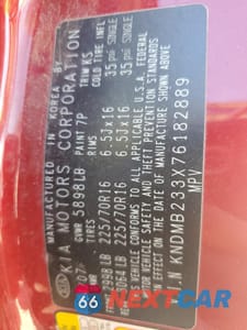 Zdjęcie 13 z 13 samochodu: 2006 KIA SEDONA EX VIN:KNDMB233X76182889 - miniatura