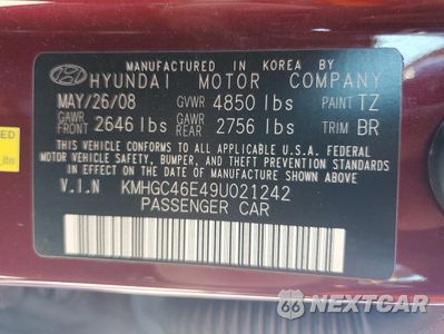 Zdjęcie 13 z 13 samochodu: 2009 HYUNDAI GENESIS 3.8L VIN:KMHGC46E49U021242 - miniatura