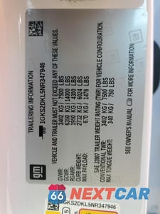 Zdjęcie 14 z 14 samochodu: 2022 GMC YUKON DENALI VIN:1GKS2DKL5NR347946 - miniatura