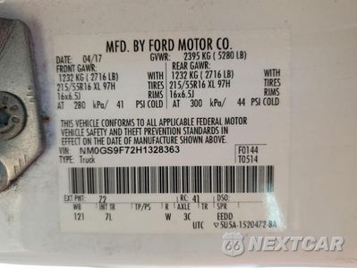 Zdjęcie 13 z 13 samochodu: 2017 FORD TRANSIT CONNECT XLT VIN:NM0GS9F72H1328363 - miniatura