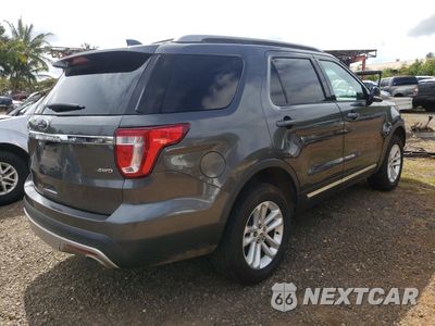 Trzecie zdjęcie samochodu z tyłu: 2017 FORD EXPLORER XLT VIN:1FM5K8D83HGC26658 - miniatura
