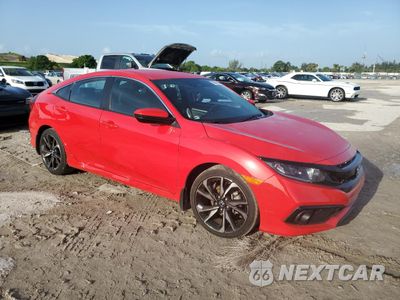 Czwarte zdjęcie samochodu z boku: 2019 HONDA CIVIC SPORT VIN:2HGFC2F8XKH524315 - miniatura