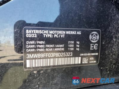 Zdjęcie 13 z 13 samochodu: 2023 BMW 330XI VIN:3MW89FF03P8D25323 - miniatura