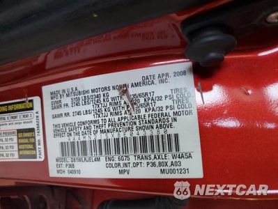 Zdjęcie 12 z 12 samochodu: 2008 MITSUBISHI ENDEAVOR LS VIN:4A4MN21SX8E043380 - miniatura
