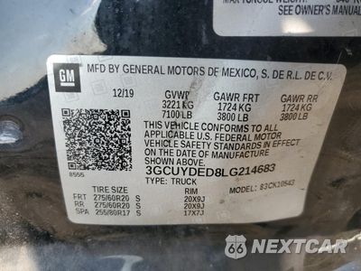 Zdjęcie 13 z 13 samochodu: 2020 CHEVROLET SILVERADO K1500 LT VIN:3GCUYDED8LG214683 - miniatura