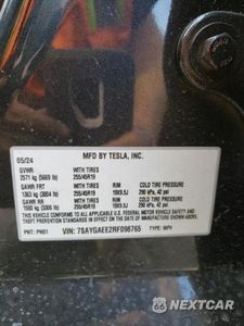 Zdjęcie 13 z 13 samochodu: 2024 TESLA MODEL Y VIN:7SAYGAEE2RF098765 - miniatura
