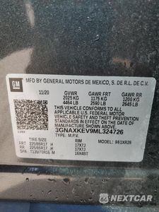 Zdjęcie 14 z 16 samochodu: 2021 CHEVROLET EQUINOX LT VIN:3GNAXKEV9ML324726 - miniatura
