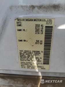 Zdjęcie 14 z 14 samochodu: 2014 NISSAN ALTIMA 2.5 VIN:1N4AL3AP6EC176555 - miniatura