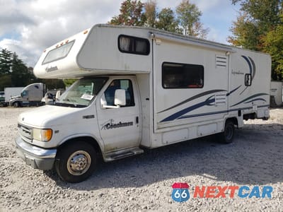 Drugie zdjęcie samochodu z przodu: 2002 FORD ECONOLINE E450 SUPER DUTY CUTAWAY VAN VIN:1FDXE45SX2HA54195 - miniatura