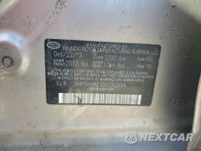 Zdjęcie 13 z 13 samochodu: 2013 HYUNDAI ELANTRA GLS VIN:5NPDH4AE0DH242694 - miniatura