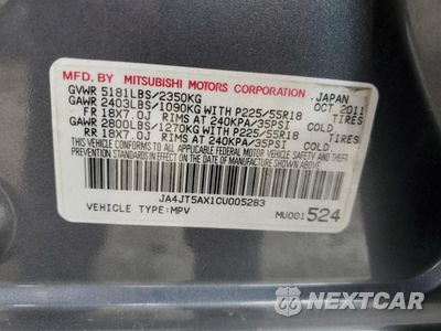 Zdjęcie 13 z 13 samochodu: 2012 MITSUBISHI OUTLANDER GT VIN:JA4JT5AX1CU005283 - miniatura