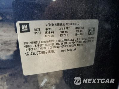 Zdjęcie 12 z 12 samochodu: 2017 CHEVROLET MALIBU LS VIN:1G1ZB5ST2HF216665 - miniatura