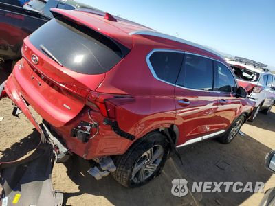 Trzecie zdjęcie samochodu z tyłu: 2021 HYUNDAI SANTA FE SEL VIN:5NMS6DAJ7MH321903 - miniatura