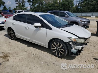 Czwarte zdjęcie samochodu z boku: 2015 HONDA CIVIC EXL VIN:19XFB2F92FE035628 - miniatura