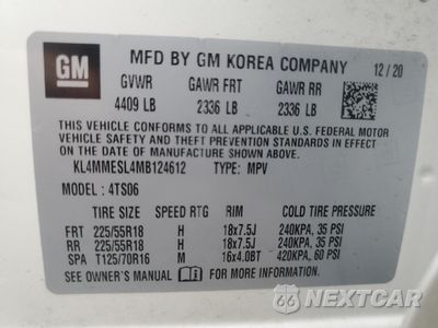 Zdjęcie 12 z 12 samochodu: 2021 BUICK ENCORE GX SELECT VIN:KL4MMESL4MB124612 - miniatura