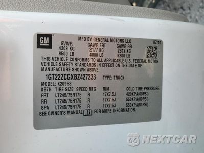 Zdjęcie 13 z 13 samochodu: 2011 GMC SIERRA K2500 HEAVY DUTY VIN:1GT22ZCGXBZ427233 - miniatura