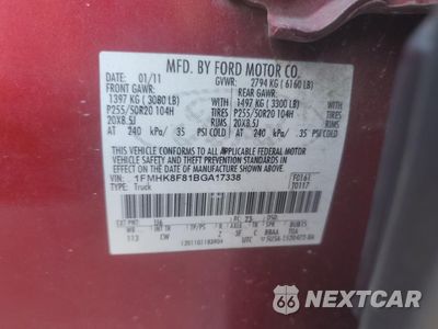 Zdjęcie 12 z 14 samochodu: 2011 FORD EXPLORER LIMITED VIN:1FMHK8F81BGA17338 - miniatura