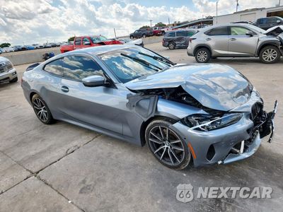 Czwarte zdjęcie samochodu z boku: 2021 BMW 430XI VIN:WBA73AP05MCG01393 - miniatura