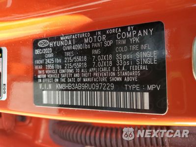 Zdjęcie 13 z 16 samochodu: 2024 HYUNDAI KONA SEL VIN:KM8HB3AB9RU097229 - miniatura
