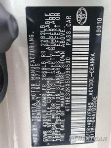 Zdjęcie 12 z 12 samochodu: 2005 TOYOTA CAMRY LE VIN:4T1BE32KX5U098590 - miniatura