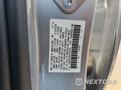 Zdjęcie 12 z 12 samochodu: 2015 HONDA ACCORD EXL VIN:1HGCR2F88FA070295 - miniatura