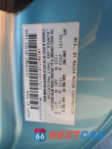 Zdjęcie 12 z 13 samochodu: 2001 MAZDA MX-5 MIATA BASE VIN:JM1NB353810217673 - miniatura