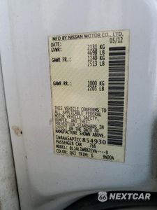 Zdjęcie 12 z 12 samochodu: 2012 NISSAN MAXIMA S VIN:1N4AA5AP2CC854930 - miniatura