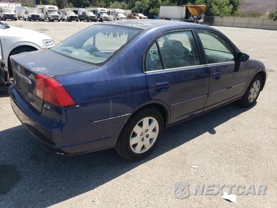 Trzecie zdjęcie samochodu z tyłu: 2001 HONDA CIVIC EX VIN:2HGES26781H553428 - miniatura