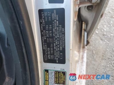 Zdjęcie 12 z 12 samochodu: 2009 HYUNDAI ACCENT GLS VIN:KMHCN46C29U377664 - miniatura