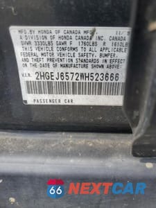 Zdjęcie 12 z 12 samochodu: 1998 HONDA CIVIC LX VIN:2HGEJ6572WH523666 - miniatura
