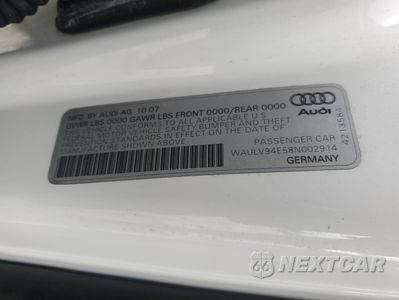 Zdjęcie 12 z 12 samochodu: 2008 AUDI A8 4.2 QUATTRO VIN:WAULV94E58N002914 - miniatura