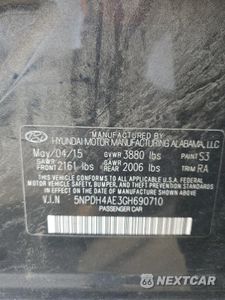 Zdjęcie 12 z 12 samochodu: 2016 HYUNDAI ELANTRA SE VIN:5NPDH4AE3GH690710 - miniatura