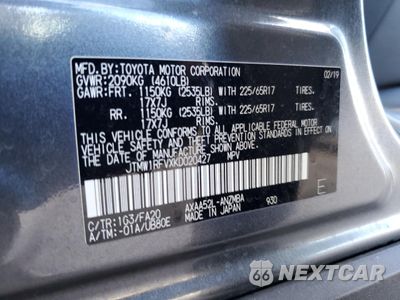 Zdjęcie 14 z 15 samochodu: 2019 TOYOTA RAV4 XLE VIN:JTMW1RFVXKD020427 - miniatura