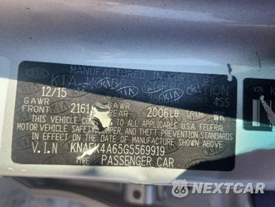 Zdjęcie 12 z 12 samochodu: 2016 KIA FORTE LX VIN:KNAFK4A65G5569919 - miniatura