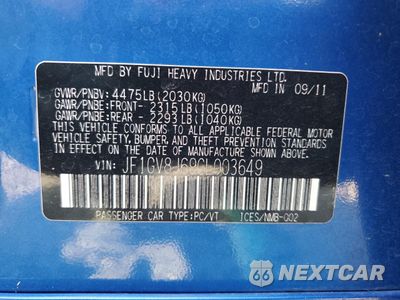Zdjęcie 12 z 14 samochodu: 2012 SUBARU IMPREZA WRX STI VIN:JF1GV8J69CL003649 - miniatura
