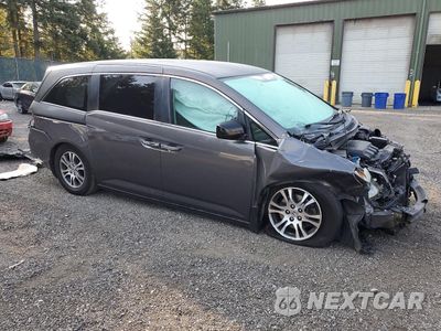 Czwarte zdjęcie samochodu z boku: 2013 HONDA ODYSSEY EX VIN:5FNRL5H41DB019327 - miniatura