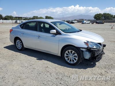 Czwarte zdjęcie samochodu z boku: 2019 NISSAN SENTRA S VIN:3N1AB7AP7KY277257 - miniatura