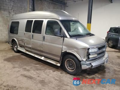 Czwarte zdjęcie samochodu z boku: 2002 CHEVROLET EXPRESS G2500 VIN:1GBGG29R721145366 - miniatura