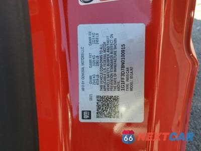 Zdjęcie 12 z 12 samochodu: 2022 CHEVROLET CAMARO LT1 VIN:1G1FF3D78N0100915 - miniatura