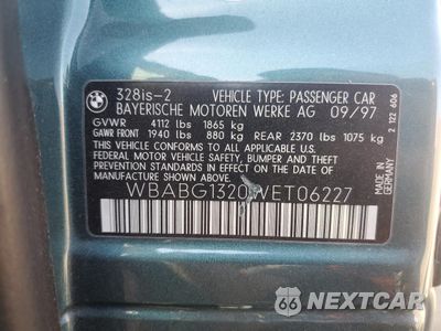 Zdjęcie 12 z 14 samochodu: 1998 BMW 328 IS VIN:WBABG1320WET06227 - miniatura