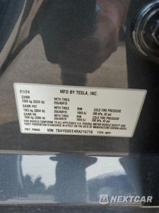 Zdjęcie 12 z 14 samochodu: 2024 TESLA MODEL Y VIN:7SAYGDEE4RA215776 - miniatura