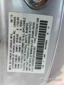 Zdjęcie 12 z 14 samochodu: 2015 HONDA CIVIC LX VIN:2HGFB2F53FH551807 - miniatura