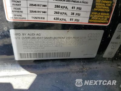 Zdjęcie 12 z 12 samochodu: 2013 AUDI A3 PREMIUM PLUS VIN:WAUKJAFM4DA028984 - miniatura