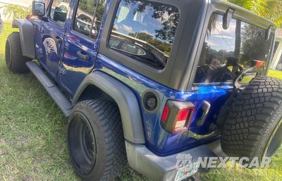 Trzecie zdjęcie samochodu z tyłu: 2019 JEEP WRANGLER UNLIMITED SPORT VIN:1C4HJXDG8KW500844 - miniatura